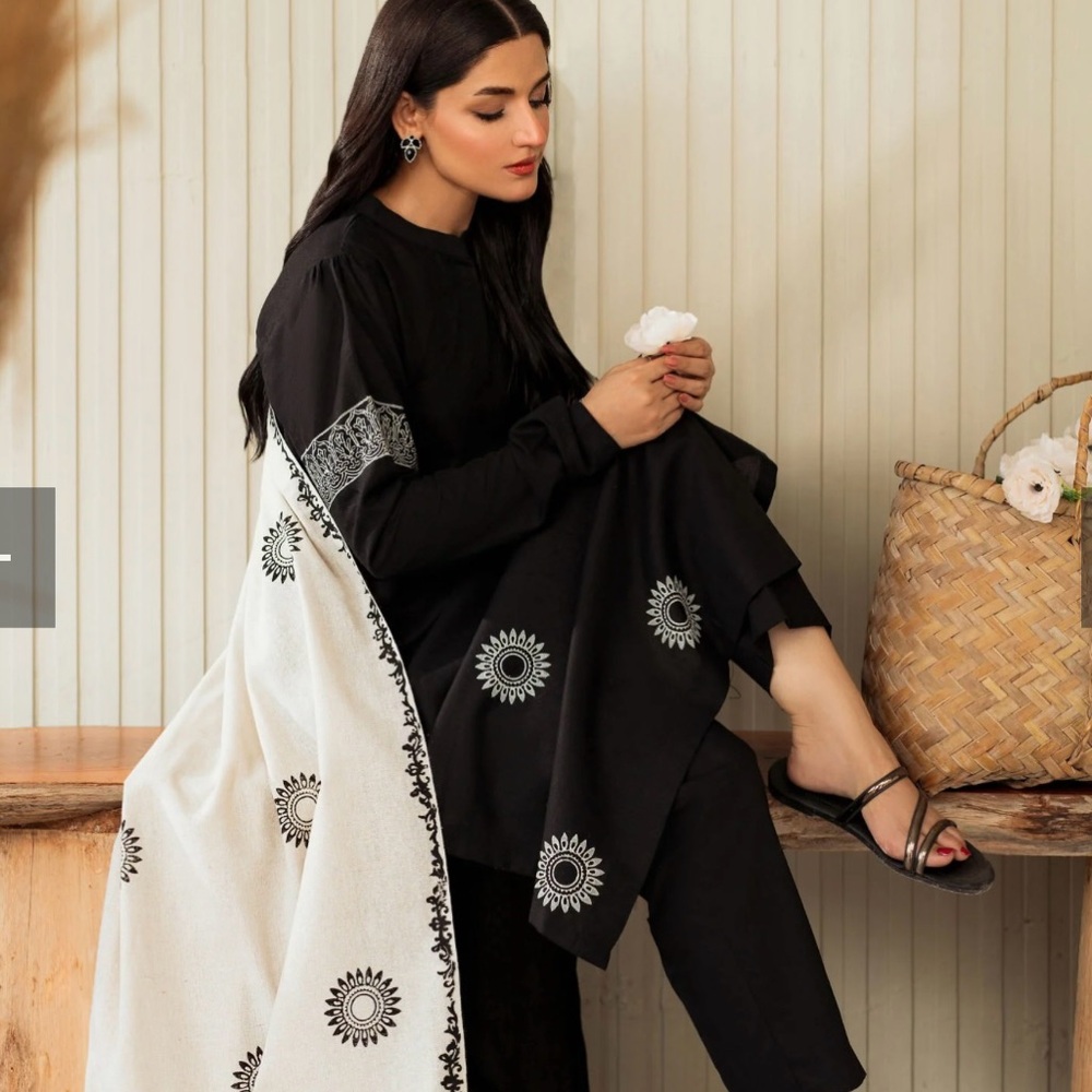 Black and White block print Outfit
